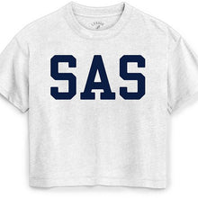 Load image into Gallery viewer, Cropped "University" tee
