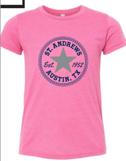 Pink Converse youth shirt