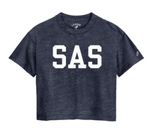 Load image into Gallery viewer, Cropped "University" tee
